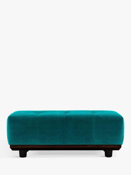 G Plan Vintage The Seventy One Footstool, Plush Mallard, Easy Clean Plush Mallard