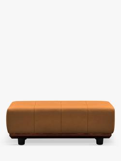 G Plan Vintage The Seventy One Leather Footstool, Cambridge Tan