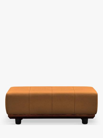 G Plan Vintage The Seventy One Leather Footstool, Cambridge Tan