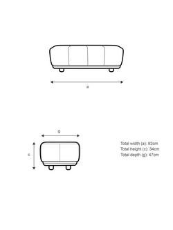 G Plan Vintage The Seventy One Leather Footstool - view 2, Cambridge Tan