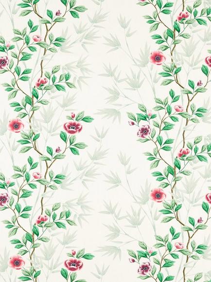 Harlequin Lady Alford Cotton Linen Blend Furnishing Fabric, Fig Blossom/Magenta
