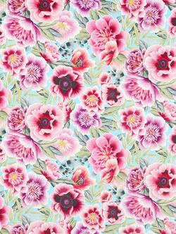 Harlequin Marsha Velvet Furnishing Fabric, Aqua/Peony/Magenta