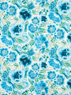 Harlequin Marsha Satin Furnishing Fabric, Delft/Lagoon/Porcelain