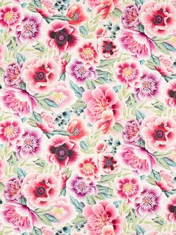 Harlequin Marsha Satin Furnishing Fabric, Powder/Peony/Magenta