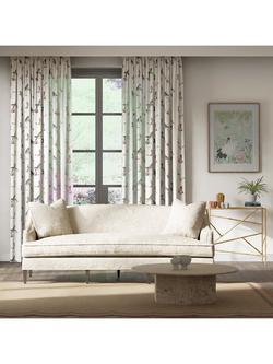 Harlequin Emmeline Voile Fabric, Chalk/Rose/Sky - view 2, Chalk/Rose/Sky