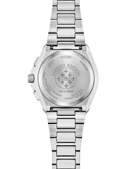 Citizen JY8126-51E Men's Red Arrows Limited Edition Skyhawk A-T Eco-Drive Bracelet Strap Watch, Silver/Black - view 2, Stainless Steel