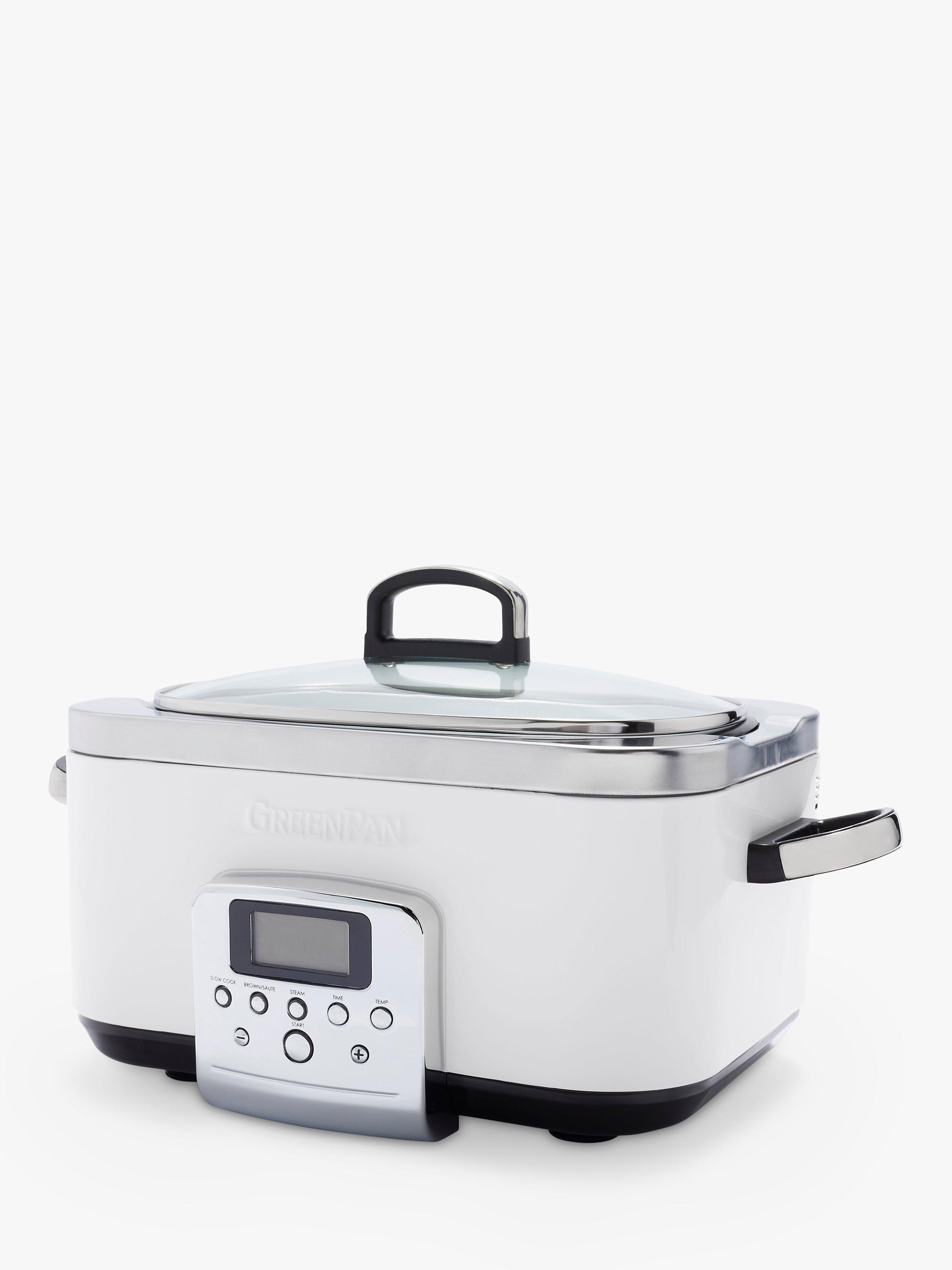 GreenPan Slow Cooker 6L Cloud Cream