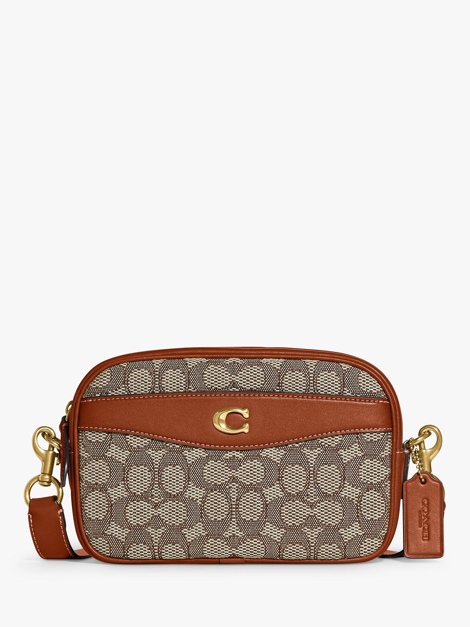 Coach Signature Canvas Leather Camera Bag