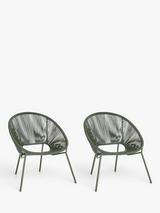 John Lewis Salsa Garden Chair, Set of 2
