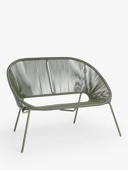 John Lewis Salsa 2-Seater Garden Sofa, Avocado Green