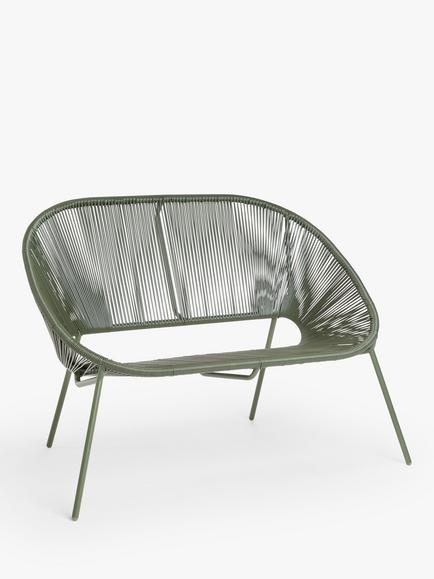 John Lewis Salsa 2-Seater Garden Sofa, Avocado Green
