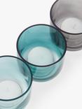 John Lewis Plain Glass Tealight Holders, Set of 3