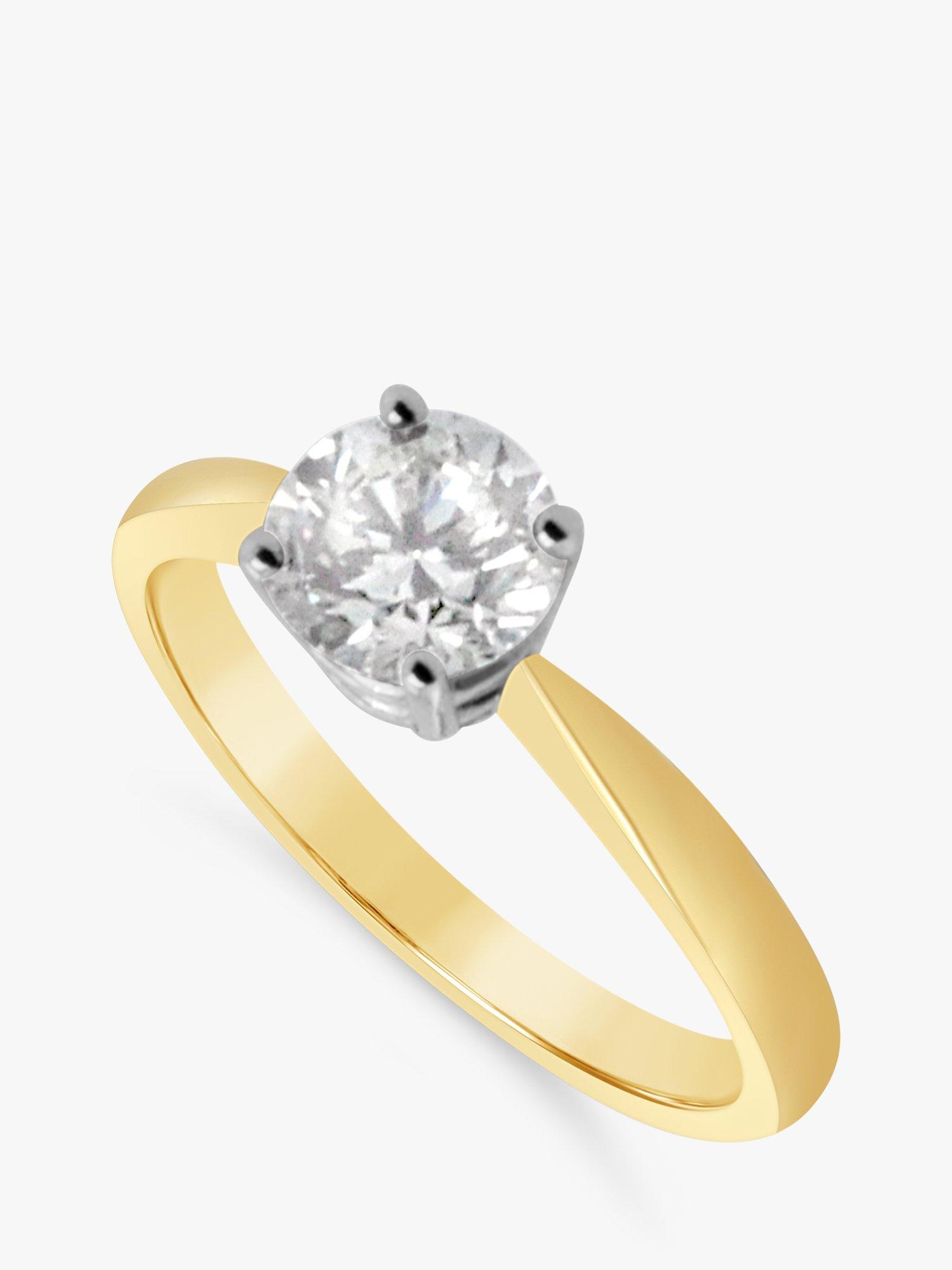 Product image 2 of 4, which shows Milton & Humble Jewellery Pre-Loved 18ct Yellow and White Gold Diamond Engagement Ring, Dated Edinburgh 2017