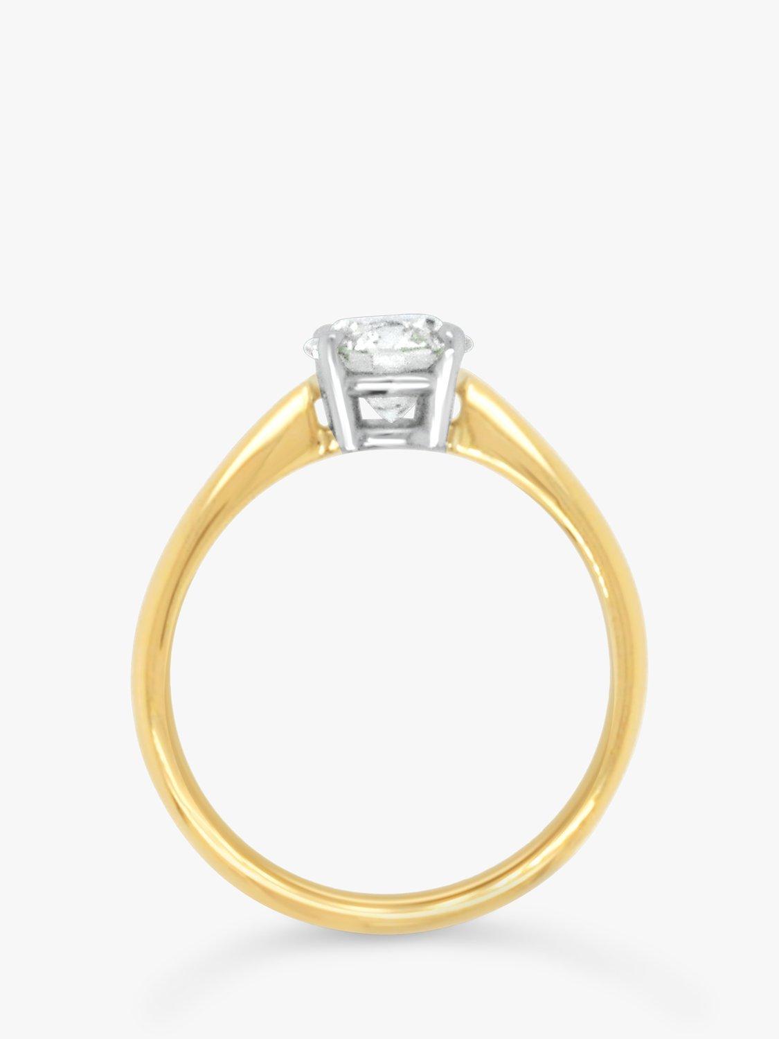 Product image 3 of 4, which shows Milton & Humble Jewellery Pre-Loved 18ct Yellow and White Gold Diamond Engagement Ring, Dated Edinburgh 2017