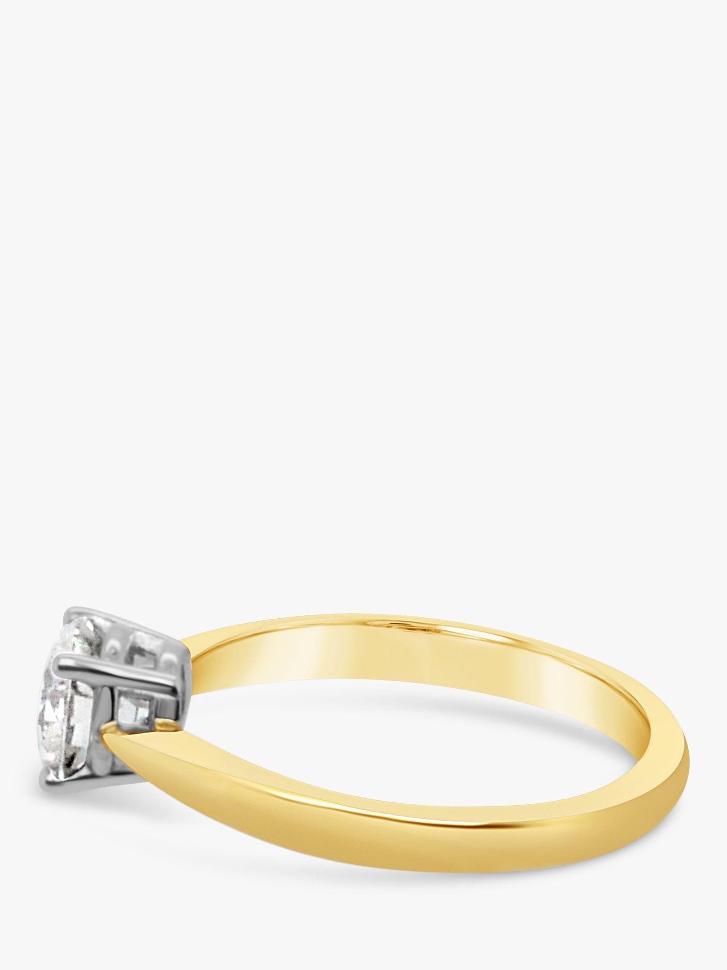 Product image 4 of 4, which shows Milton & Humble Jewellery Pre-Loved 18ct Yellow and White Gold Diamond Engagement Ring, Dated Edinburgh 2017