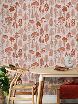 Mini Moderns Catskills Wallpaper - view 2, Harvest Orange Mmtlg01ho