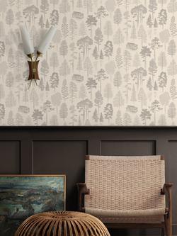 Mini Moderns Catskills Wallpaper - view 2, Weathered Cedar Mmtlg01wc