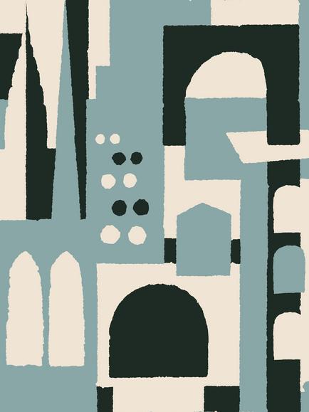 Mini Moderns Hey! Manhattan Wallpaper, Mmtlg02ht