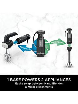 Ninja 2-in-1 Hand Immersion Blender & Mixer, Silver/Black - view 2, Silver