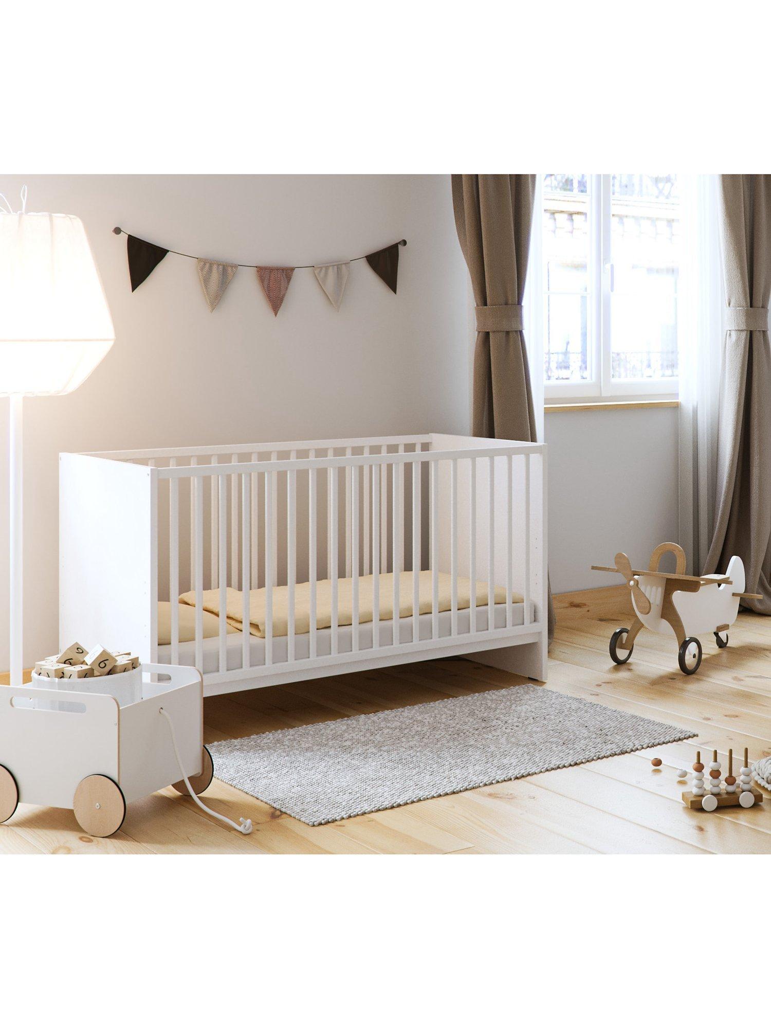 Little Acorns Athena Convertible Mini Day Bed Cot White