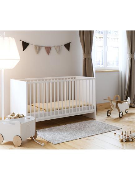 Little Acorns Athena Convertible Mini Day Cotbed, White - view 2, White