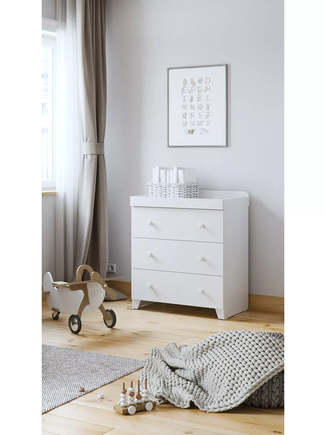 Cherry changing table dresser combo hotsell