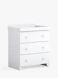 Little Acorns Classic Changing Table Dresser, White