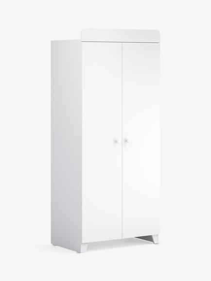 Little Acorns Classic Double Wardrobe, White - view 2, White