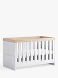 Little Acorns Burlington Cotbed, White/Oak