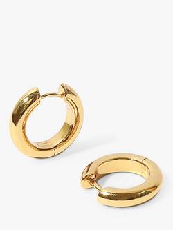Astrid & Miyu Bold Medium Hoop Earrings, Gold - view 2, Gold