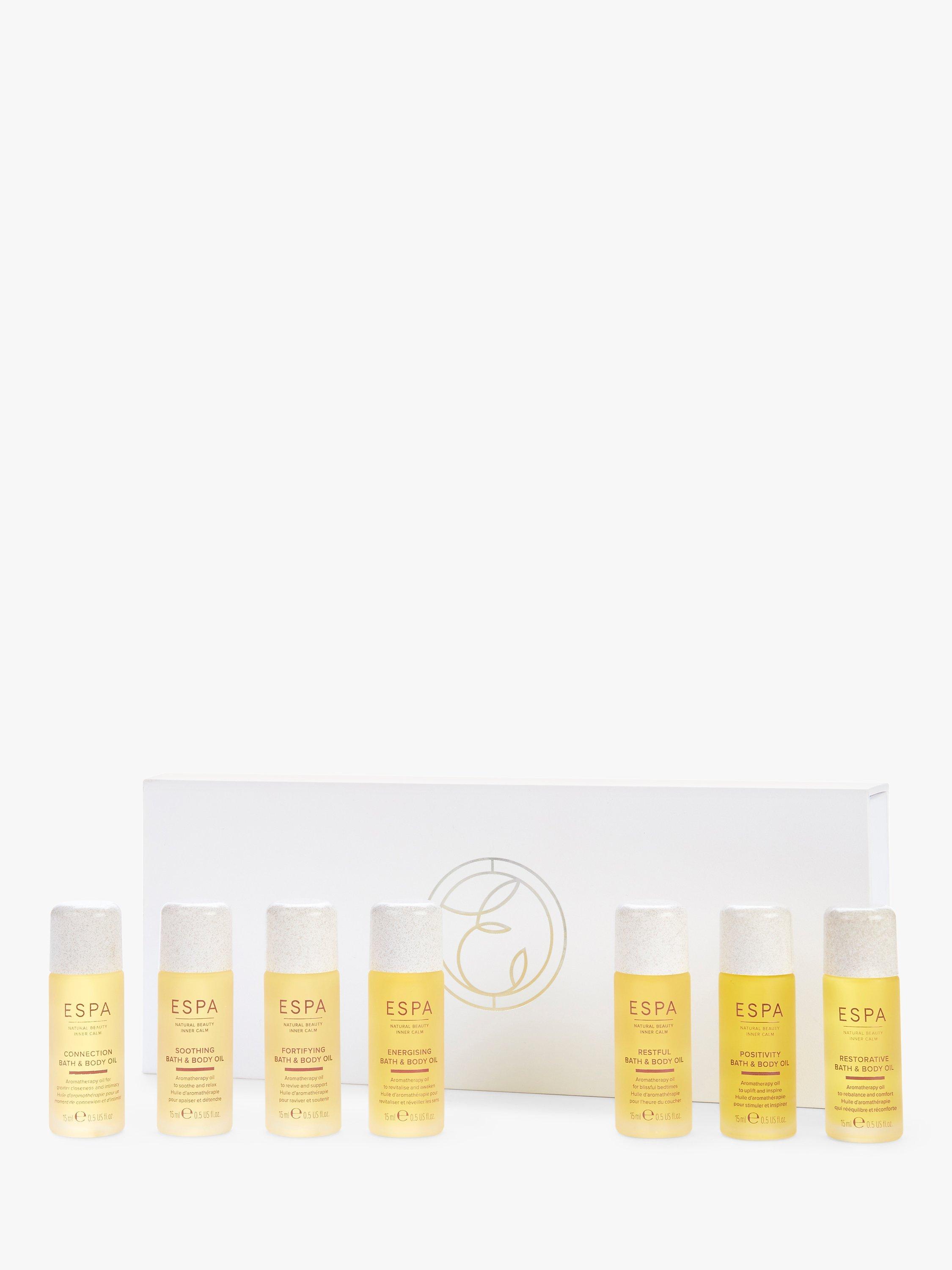 Product image 9 of 9, which shows ESPA Signature Blends Aromatherapy Bath and Body Oil Collection Bodycare Gift Set