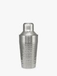 John Lewis Hammered Stainless Steel Cocktail Shaker, 300ml