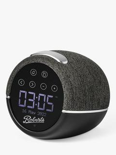 Roberts Zen Plus DAB/DAB+/FM Bluetooth Bedside Clock Radio, Black
