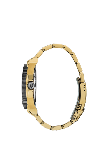 Bulova Men's Precisionist Diamond Date Bracelet Strap Watch - view 2, Gold/Grey 98d156