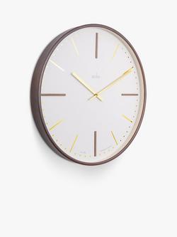 Acctim Knoll Oak Wood Frame Analogue Quartz Wall Clock, 53cm, Natural - view 2, Brown