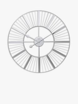 Acctim Gardner Analogue Indoor/Outdoor Skeleton Wall Clock, 60cm, Silver