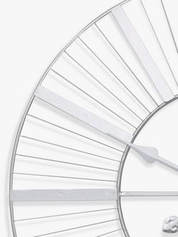 Acctim Gardner Analogue Indoor/Outdoor Skeleton Wall Clock, 60cm - view 2, Silver