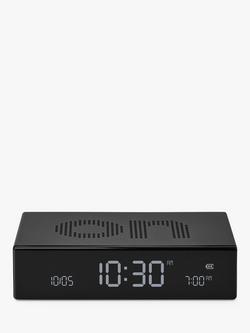 Lexon Flip Premium LCD Digital Alarm Clock - view 2, Black