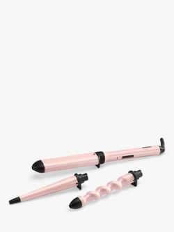BaByliss Curl & Wave Trio Hair Styler, Pink/Black, Pink/Black