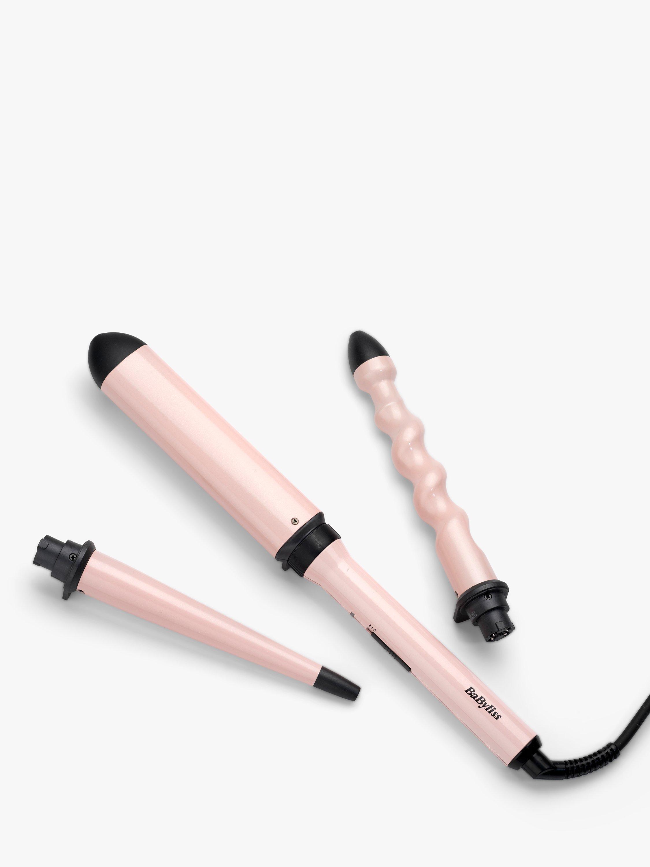 Product image 8 of 10, which shows BaByliss Curl & Wave Trio Hair Styler, Pink/Black