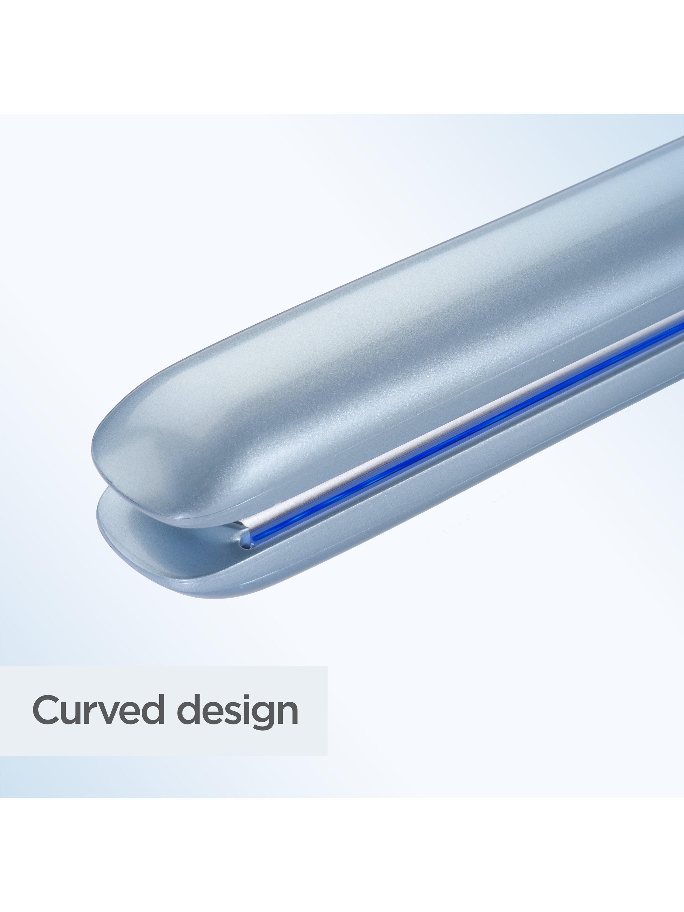 Product image 5 of 10, which shows BaByliss Hydro-Fusion Anti-Frizz Hair Straightener, Blue