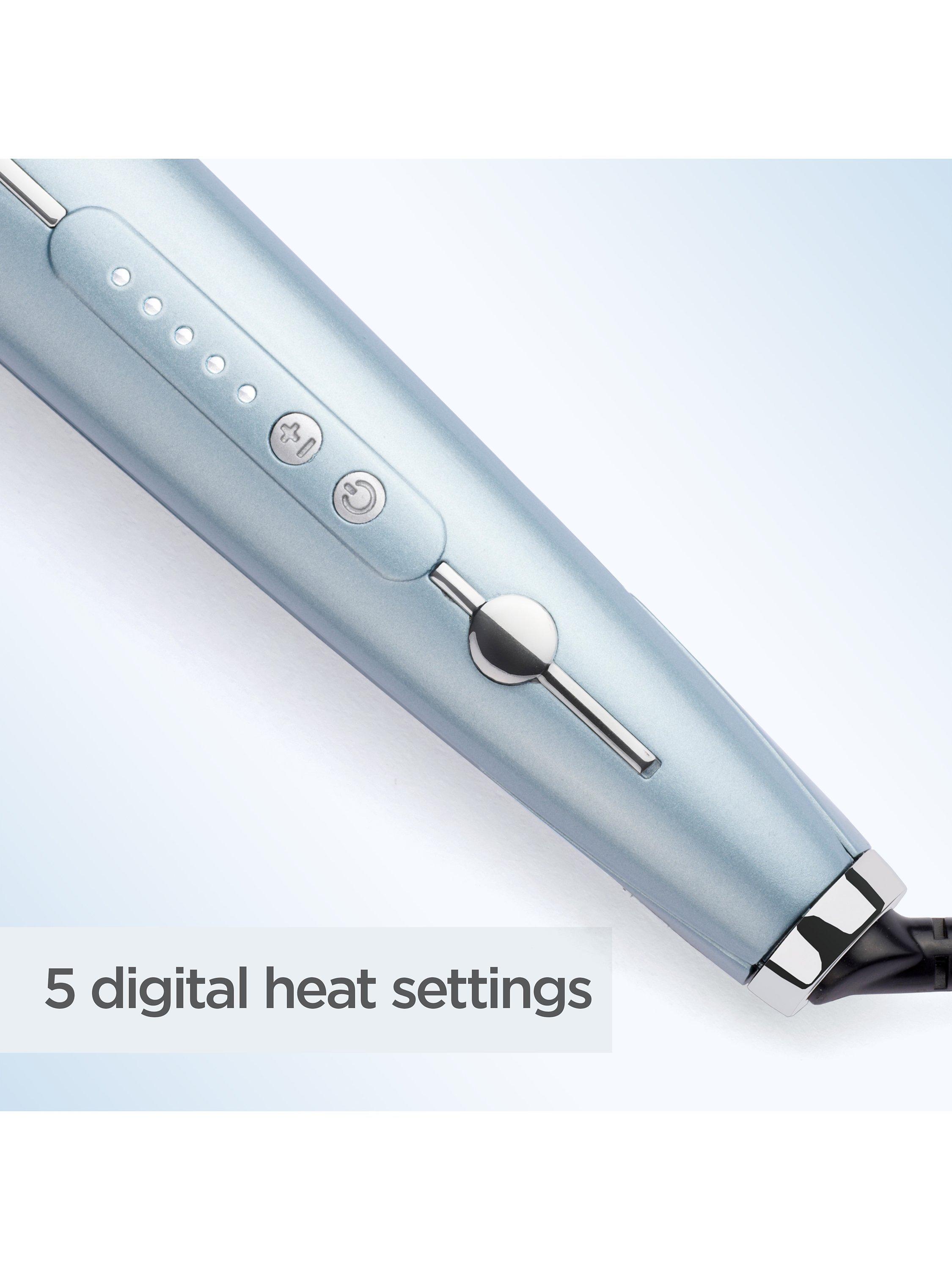 Product image 6 of 10, which shows BaByliss Hydro-Fusion Anti-Frizz Hair Straightener, Blue