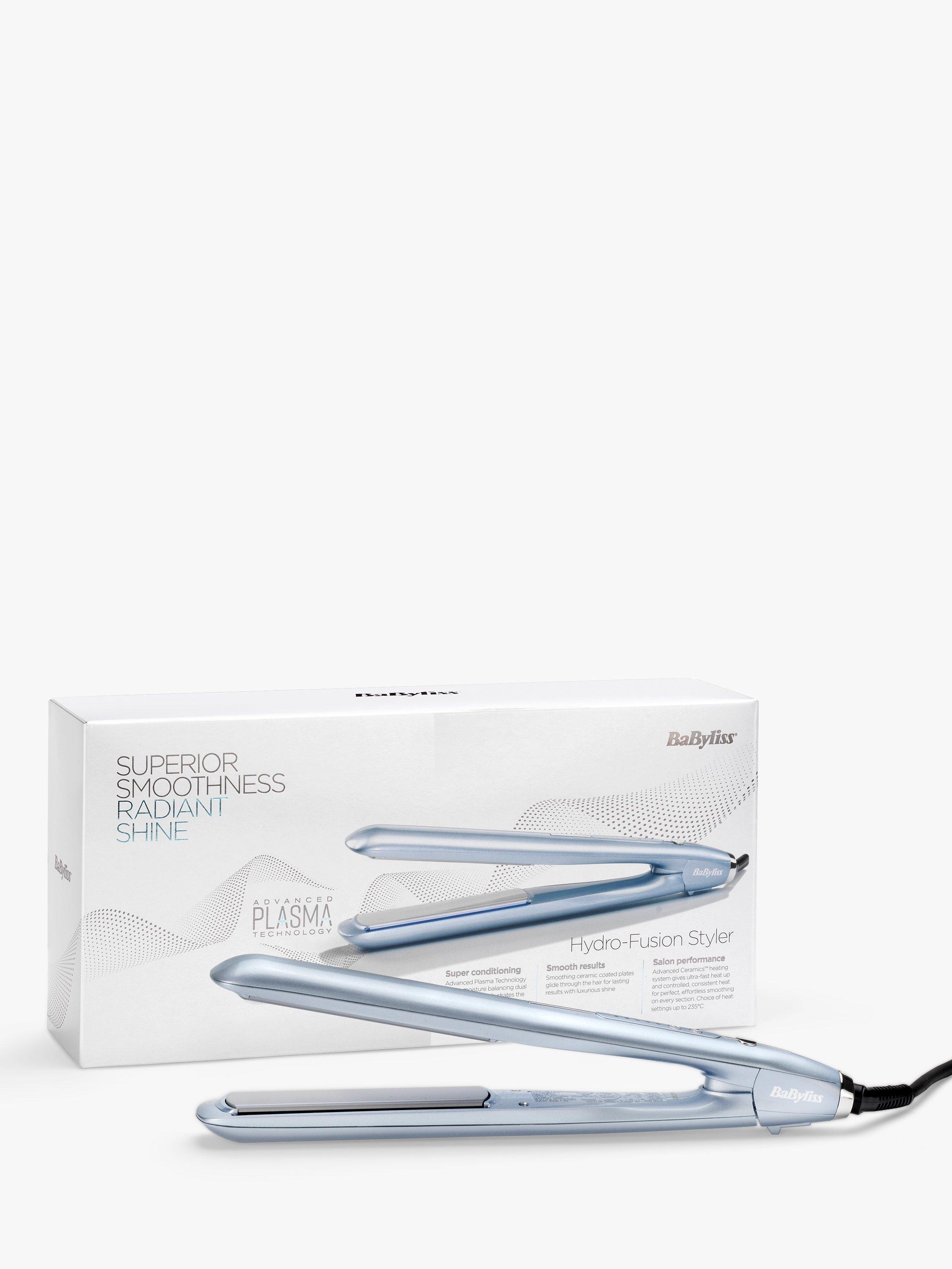 Product image 7 of 10, which shows BaByliss Hydro-Fusion Anti-Frizz Hair Straightener, Blue