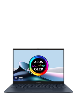 ASUS Zenbook 14 Copilot+ PC Laptop, Intel Core Ultra 7 Processor, 16GB RAM, 1TB SSD, 14” OLED Touch Screen, Blue, Blue