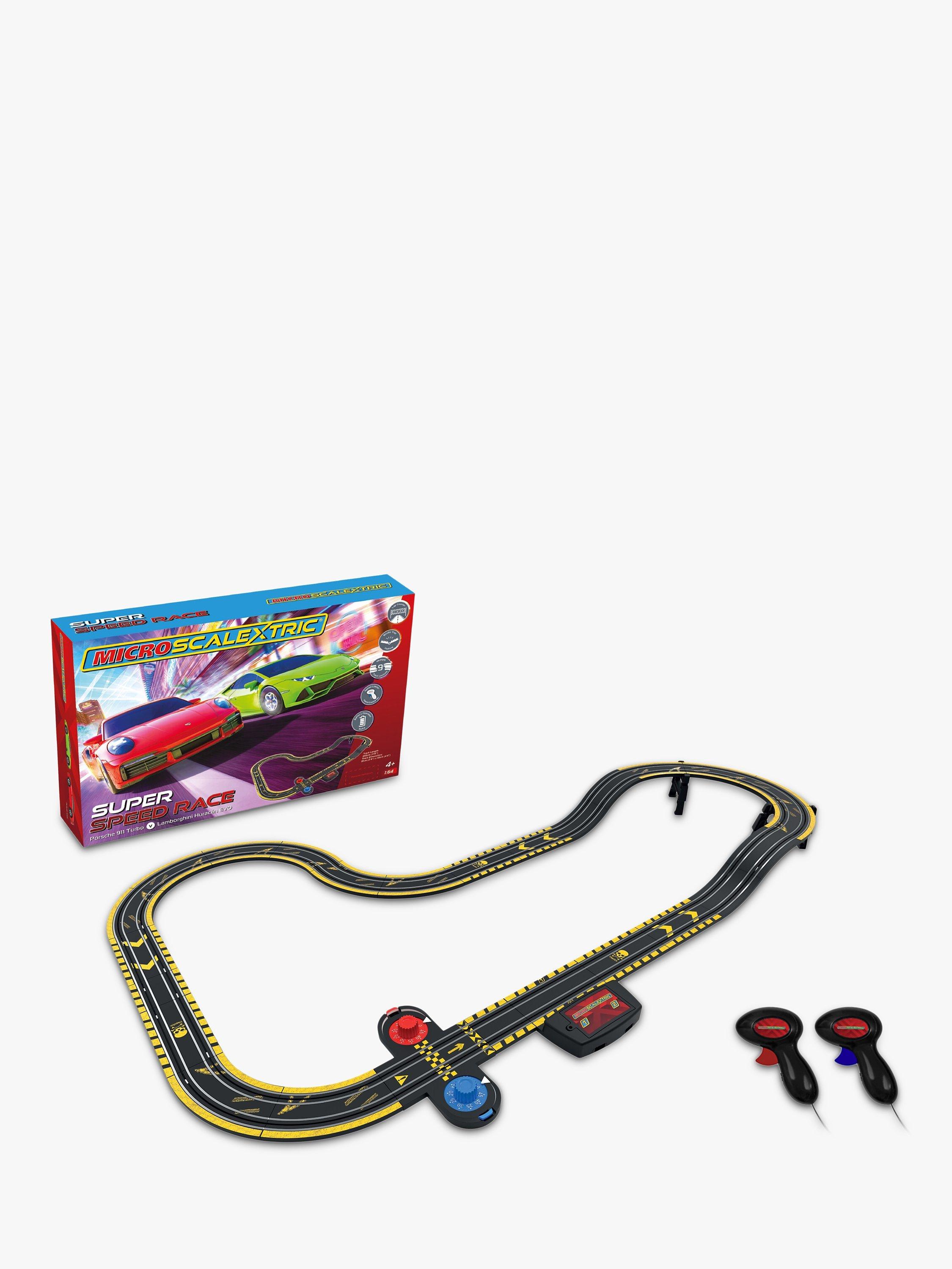 Scalextric Micro Super Speed Race Lamborghini vs Porsche Battery Powered Slot Car Racing Set