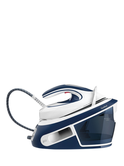 Tefal Express Airglide SV8022 Steam Generator Iron, White/Dress Blue, White/Dress Blue