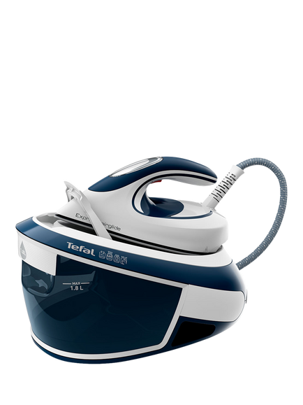 Tefal Express Airglide SV8022 Steam Generator Iron, White/Dress Blue, White/Dress Blue