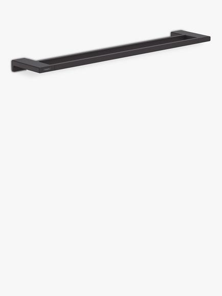 Hansgrohe AddStoris Wall-Mounted Double Towel Rail, Matt Black