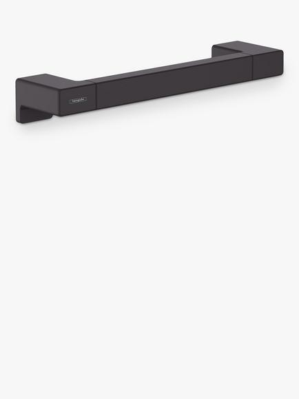Hansgrohe AddStoris Wall-Mounted Bathroom Grab Rail, Matt Black