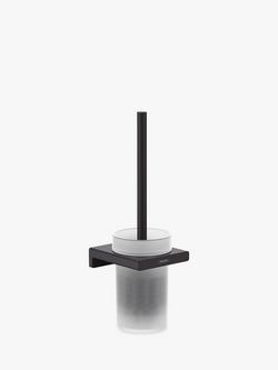 Hansgrohe AddStoris Toilet Brush & Wall-Mounted Holder, Matt Black